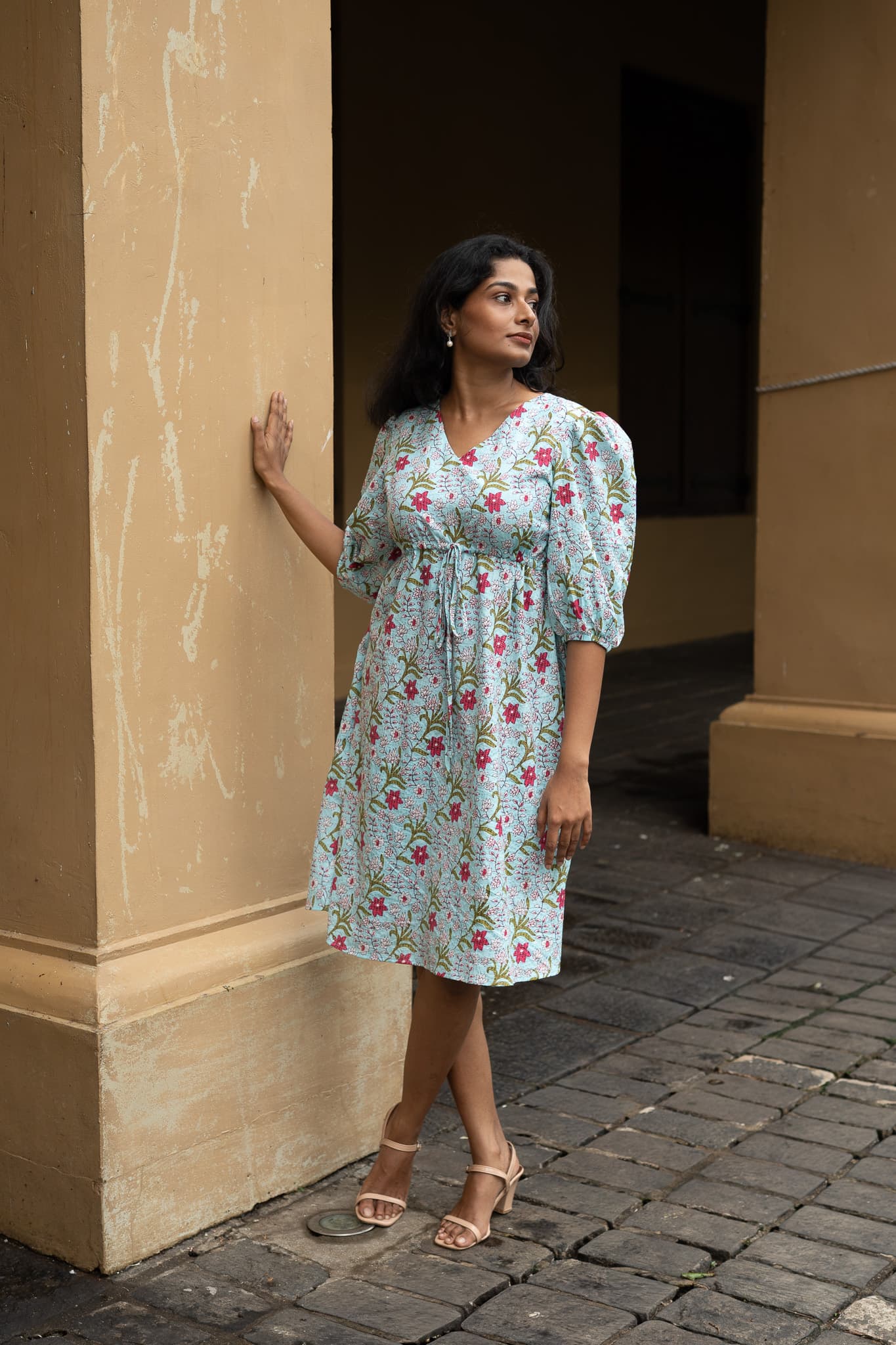 Ranya Dress - Blue — new arrival from Dominga Sri Lanka